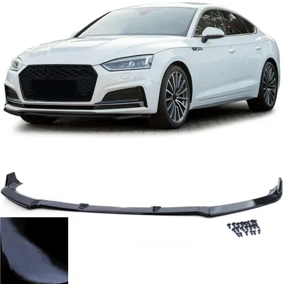 Produktbild von Frontspoiler Spoiler Lippe schwarz glänzend für Audi A5 F5 ab 2016