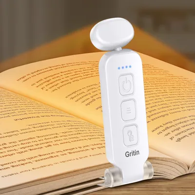Productafbeelding van Leeslamp Boekenklem, USB C Oplaadbaar Klemlicht met 7 LED en 3 Kleurtemperatuurmodi
