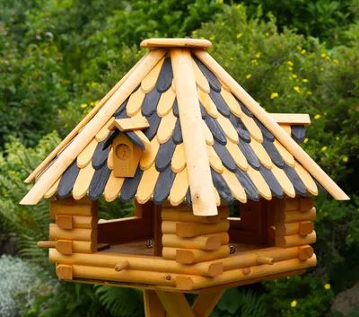 Produktbild von XXL Luxus Vogelhaus absoluter Blickfang, Vogelfutterhaus aus Holz