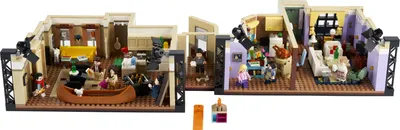 Produktbild von LEGO 10292 Icons Friends Apartments, ikonischer Modellbausatz der Zimmer aus der TV-Serie mit 7 Minifiguren, Geschenk für Erwachsene