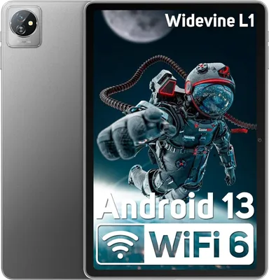 Immagine prodotto di Tablet Android 13 compresse, 8 GB di RAM 64 GB di memoria 1 TB TF WiFi 6 PC Tablet HD + Display, Quad-Core, 6580mAh batteria, doppia fotocamera, 3,5 millimetri Jack / Google GMS