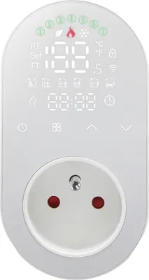 Immagine prodotto di Spina intelligente + termostato MOES, Wi-Fi, bianco