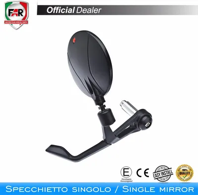 Immagine prodotto di Specchietto bar end omologato FAR 7794 destro universale nero