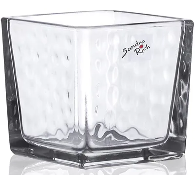 Produktbild von DOTS & STRIPES glass cube with dots - klar - 6x6x6cm - Glas