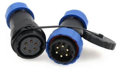 SD28 6-polig 25A Inline-Kabel Stecker wasserdicht IP68 28 mm