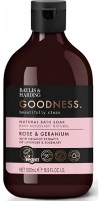 Obrázok produktu pre Baylis & Harding Pena do kúpeľa - Rose & Geranium, 500ml