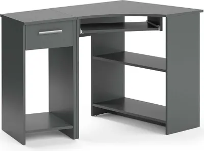 Immagine prodotto di Scrivania angolare Vicco Odin Antracite 83 x 76 cm Set con armadio PC, Model 52194