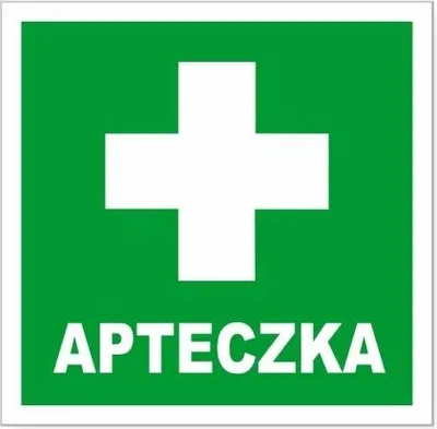 Zdjęcie produktu dla Naklejka Apteczka Pierwszej Pomocy 15x15 cm