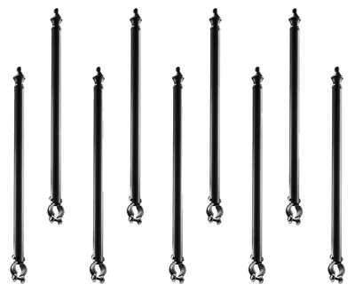 Produktbild von VEVOR Kettenzaunverlängerungen, 18 Pakete 695 mm Verlängerungshöhe, verzinkter Pfostenverlängerer für 32 bis 38 mm Oberkante des Zauns, U-Halterung, Stacheldrahtverlängerungsarm für Privatsphäre, verhindert das Herausspringen von Hunden, 9 Stück-32x45x695 mm