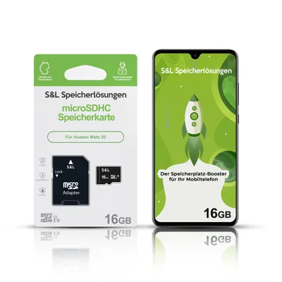 Produktbild von microSD Speicherkarte für Huawei Mate 20 - Speicherkapazität: 16 GB