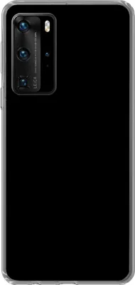 Produktbild von MuchoWow® Handyhülle Schutzhülle Hülle für Telefoonhoesje Huawei P40 Pro Schwarz - Einfarbig Silikon Softcase Handy Hülle - Schutz