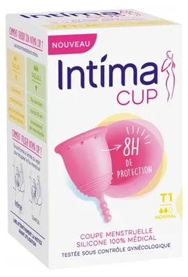 Produktbild von Intima Cup Menstruationstasse Größe Normal T1 regulärer Fluss 8 Sunden Schutz