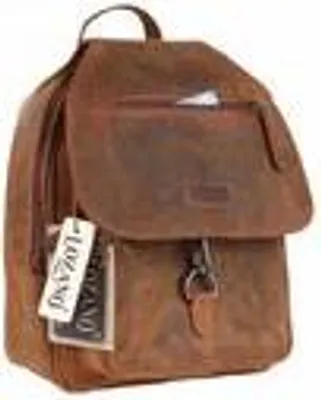 Produktbild von Leder Rucksack Laptop-Tasche Retro Segeltuch Vintage Daypack Lozano
