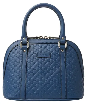 Productafbeelding van Gucci handtas, model Microguccissima, blauw, met GG-patroon