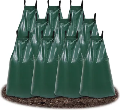 Produktbild von Clanmacy Bewässerungssack 10x Säcke für Baumbewässerung 75 Liter Bewässerungsbeutel Baumsäcke Bewässerung Grün Baumbewässerung Baum