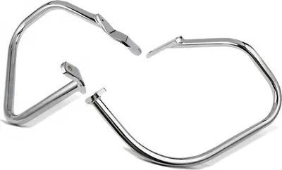 Produktbild von Satteltaschen Schutzbügel für Harley Davidson Softail 00-17 chrom