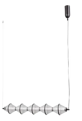 Zdjęcie produktu dla Lampa wisząca LED FUENTE czarna matowa 25W Ciepła biel 1576lm szkło wym:120x89x13cm IP20 Italux