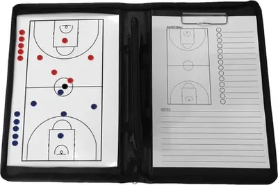 Productafbeelding van Teamswear Basketball Pro Tactiekmap - Zwart  | Maat: UNI