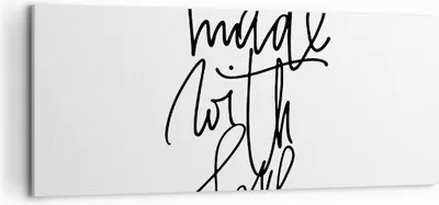 Produktbild von Bild auf Leinwand - Leinwandbild - Einteilig - Erstellt mit Liebe - 120x50cm - Wand Bild - Wanddeko - Wandbilder - Leinwanddruck - Bilder - Wanddekoration - Leinwand bilder - Wandbild - AB120x50-4499