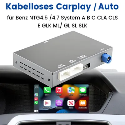 Zdjęcie produktu dla Hexinex Bezprzewodowy interfejs CarPlay Android Auto dla Mercedes Benz z systemem NTG4.5/4.7