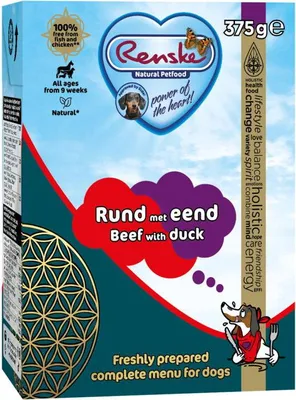 Immagine prodotto di Manzo fresco con anatra - tetra 375gr - Renske