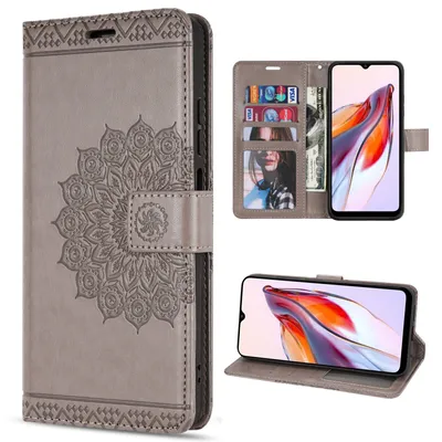 Produktbild von Hülle für Xiaomi Redmi 12C Handyhülle Handy Tasche Klapphülle Wallet Case Etui Grau