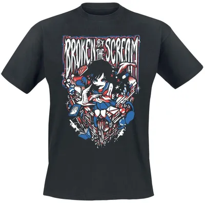 Produktbild von Broken By The Scream T-Shirt Herren Naisye schwarz S