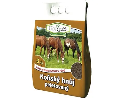 Obrázek produktu pro Koňský hnůj peletovaný Hortus 3 kg