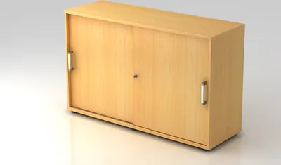 Produktbild von Schiebetürschrank 1752S CE, 2 OH 120 x 40 x 74,8 cm (BxTxH)