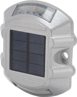 Zdjęcie produktu dla Solar Road Stud Light Aluminum Alloy Solar Powered Outdoor Waterproof Road Markers 6V 1.8W for Step Sidewalk Stair Garden Ground Red Light