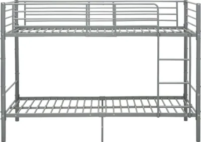 Obrázek produktu pro vidaXL Patrová postel Grey Metal 90×200 cm