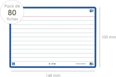 Immagine prodotto di Oxford 400133911 Schede Oxford "Flash 2.0", 105 x 148 mm, blu navy