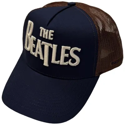 Produktbild von The Beatles - Trucker Cap für Herren/Damen Uni, Netzrücken RO16242 (Einheitsgröße) (Dunkles Marineblau/Braun)