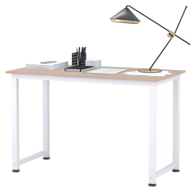 Produktbild von HOMCOM Schreibtisch Esstisch Computertisch Bürotisch Weiß/ Schwarz
