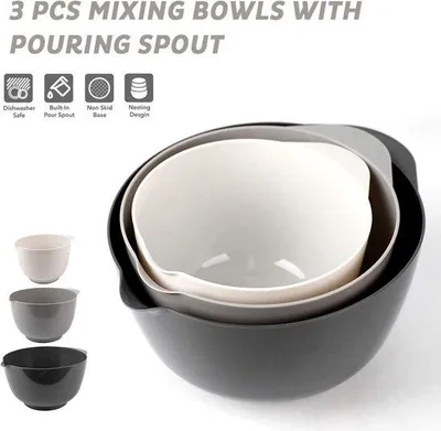 Immagine prodotto di Set di ciotole in acciaio inossidabile, 5 pezzi - Accessori da cucina