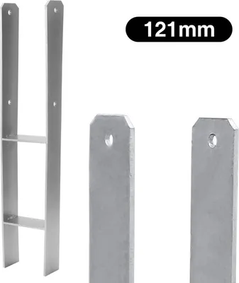 Produktbild von TolleTour H-Anker Pfostenträger EXTRASTARK H-Pfostenanker Pfostenanker Pergolen-121mm-2 Stück