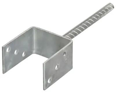 Obrázek produktu pro vidaXL Podpěra sloupku 6 ks Stříbrná 9×6×30 cm Pozinkovaná ocel