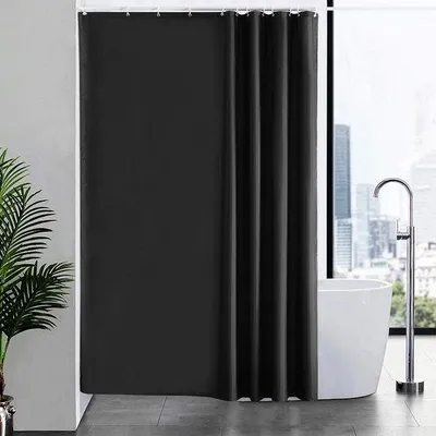 Image de Rideau de douche Famanu anti-moisissures, en polyester, hydrofuge - Extra long, 180x210 cm
