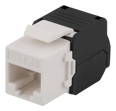 Immagine prodotto di Presa Keystone Cat6A, connessione a morsetto senza attrezzi, plastica