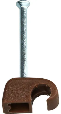 Produktbild von Kopp Iso-Schellen 50 Stück 4-7 mm braun Kabelschellen Nagelschellen Kunststoff