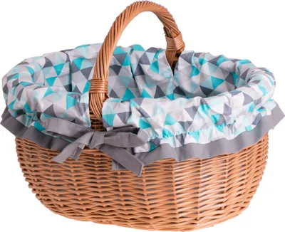 Produktbild von Einkaufskorb / Geschenkkorb aus Weide 42X34 H 23/36 CM