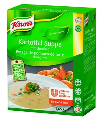 Immagine prodotto di Zuppa di patate Knorr con verdure vegetariana per cuochi professionisti 1650g