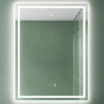 Produktbild von Mai & Mai Wandspiegel Badezimmer Spiegel LED 60x80cm LED Bad-Spiegel mit Touchschalter, Beschlagfrei durch Antifog-Schicht LED-Spiegel 02