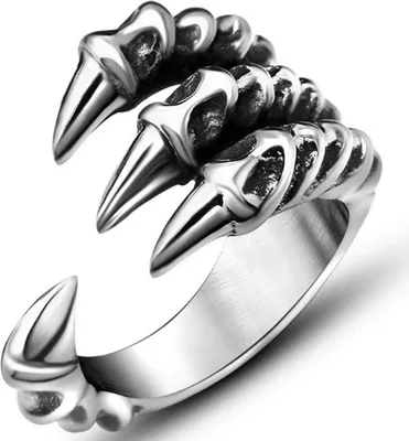 Produktbild von Männer Frauen Vintage Eagle Claw Offener Fingerring Verstellbarer Rocker Schmuck Geschenk