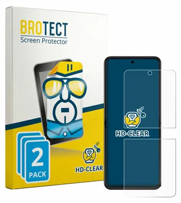 Produktbild von 2x Für Motorola Razr 70 Plus Schutzfolie BROTECT Displayschutz Display Schutz Folie Klar Transparent