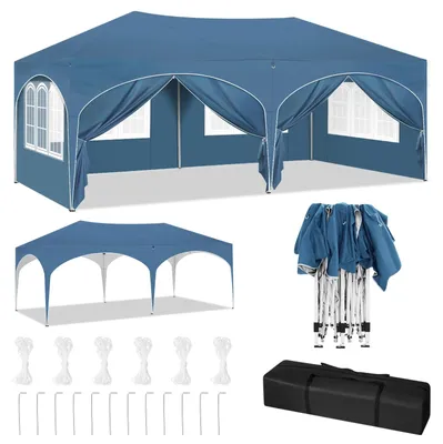 Image de Pavillon pliable - Tente pop-up - Pavillon de jardin - Tente de camping - Abri - Pavillon