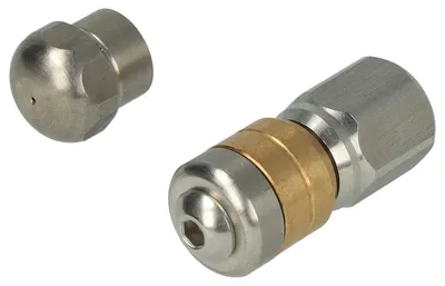 Produktbild von vhbw 2x Rohrreinigungsdüsen Ersatz für Kränzle KNF045 für Hochdruckreiniger - 1/8 Zoll, Starr + Rotierend