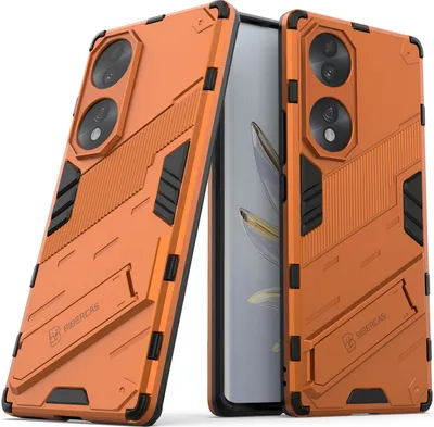 Produktbild von Armor Hülle für Honor 70, Hybrid PC TPU Bumper Stoßfestes Schutzhülle mit Standfunktion Weiß