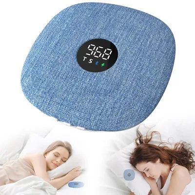 Produktbild von Kissenlautsprecher Knochenschall, Bluetooth 5.4, LED-Display, Timer, 16h Akku, 58g – Schlafhilfe & Einschlafhilfe für Seitenschläfer