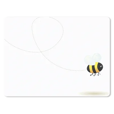 Produktbild von MuchoWow® Mauspad Mousepad Eine Illustration einer fliegenden Biene 40x30 cm - Mousepads - Maus Mat - Pad - Mausunterlage - Anti Rutsch
